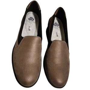 Clark step rose moon wedge loafer slip on shoes‎